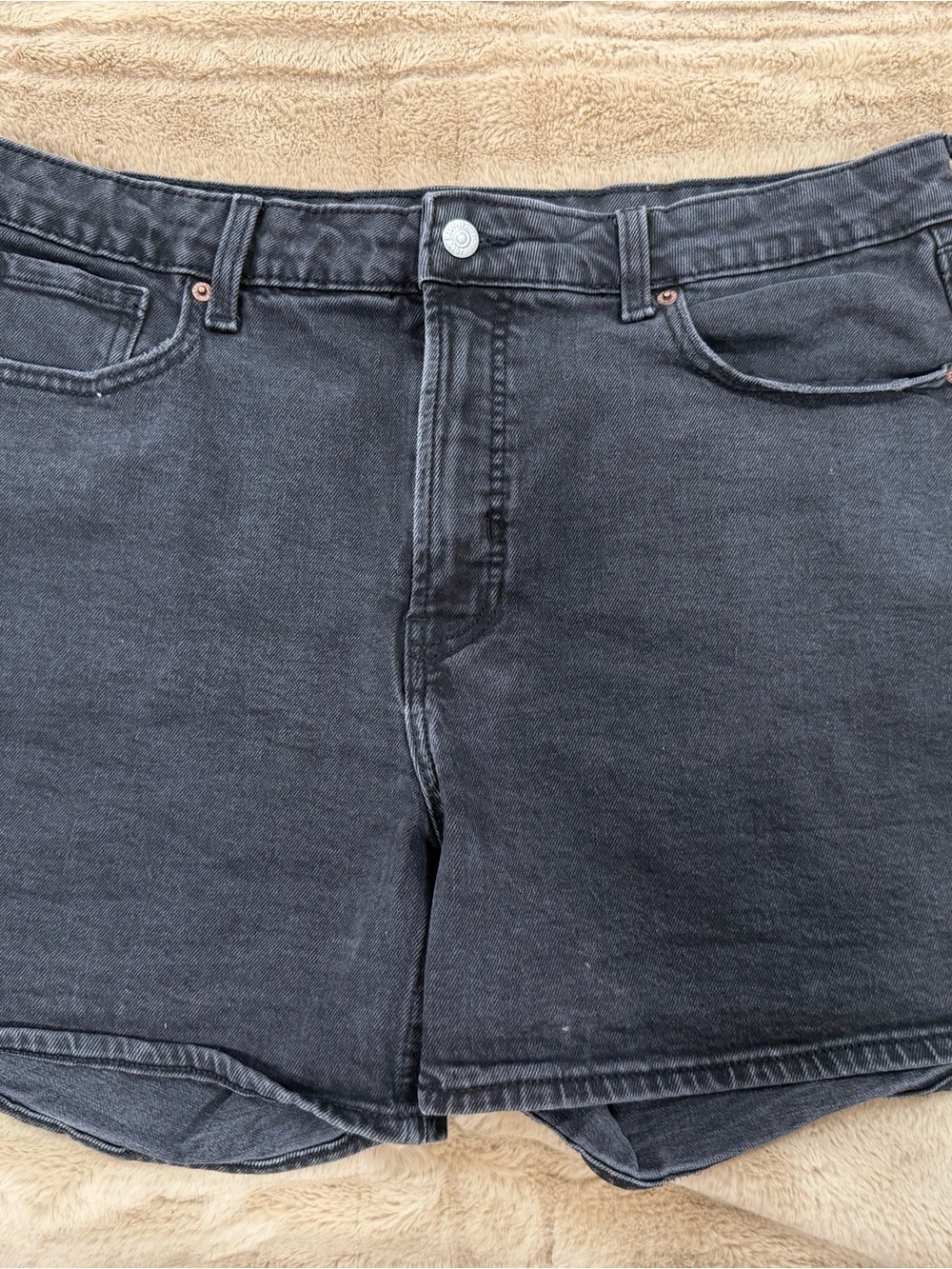 Old Navy High Waist Black Denim Shorts